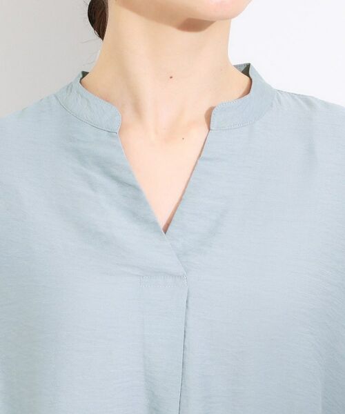 SHOO・LA・RUE / シューラルー チュニック | 【S-LL/ひんやり】涼しく楽に体型カバー　ゆったりスキッパー半袖チュニック | 詳細20