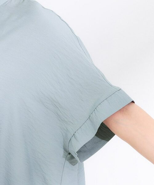 SHOO・LA・RUE / シューラルー チュニック | 【S-LL/ひんやり】涼しく楽に体型カバー　ゆったりスキッパー半袖チュニック | 詳細21