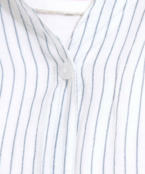 SHOO・LA・RUE / シューラルー シャツ・ブラウス | 【S-LL/2点セット】着るだけでコーデが決まる 麻調5分袖ブラウス+タンクトップ | 詳細16