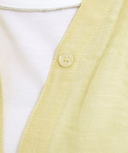 SHOO・LA・RUE / シューラルー シャツ・ブラウス | 【S-LL/2点セット】着るだけでコーデが決まる 麻調5分袖ブラウス+タンクトップ | 詳細20