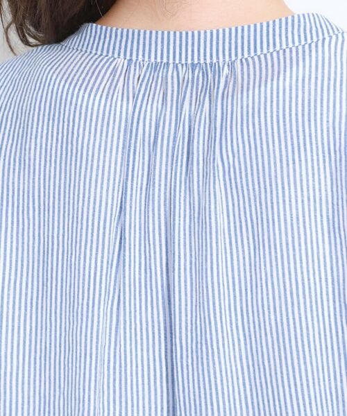 SHOO・LA・RUE / シューラルー シャツ・ブラウス | 【S-LL/2点セット】着るだけでコーデが決まる 麻調5分袖ブラウス+タンクトップ | 詳細25