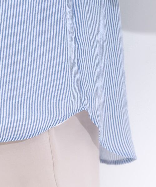 SHOO・LA・RUE / シューラルー シャツ・ブラウス | 【S-LL/2点セット】着るだけでコーデが決まる 麻調5分袖ブラウス+タンクトップ | 詳細27