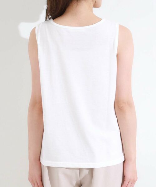 SHOO・LA・RUE / シューラルー シャツ・ブラウス | 【S-LL/2点セット】着るだけでコーデが決まる 麻調5分袖ブラウス+タンクトップ | 詳細30