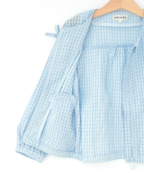 SHOO・LA・RUE / シューラルー レザーブルゾン・ジャケット | 【100-120cm】シアーチェックブルゾン | 詳細10