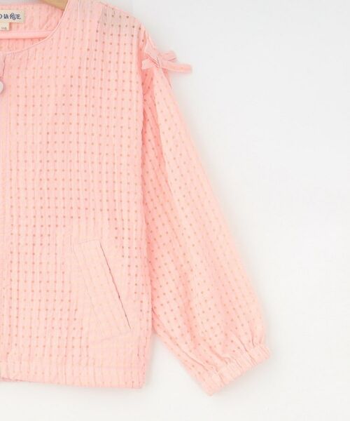 SHOO・LA・RUE / シューラルー レザーブルゾン・ジャケット | 【100-120cm】シアーチェックブルゾン | 詳細4