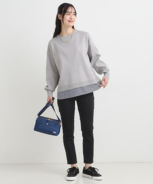 SHOO・LA・RUE / シューラルー ニット・セーター | 【S-LL/洗える】一枚で簡単こなれ見え スポンディッシュ 裾レイヤード風ニット【CIRCRIC】 | 詳細15