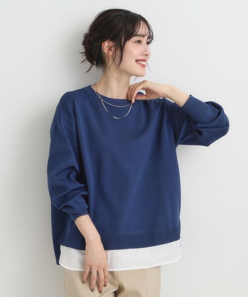 SHOO・LA・RUE / シューラルー ニット・セーター | 【S-LL/洗える】一枚で簡単こなれ見え スポンディッシュ 裾レイヤード風ニット【CIRCRIC】 | 詳細18