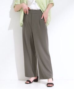 SHOO・LA・RUE / シューラルー パンツ | 【S-LL/ストレッチ】脚のラインを拾いにくい スマートワイドパンツ【CIRCRIC】