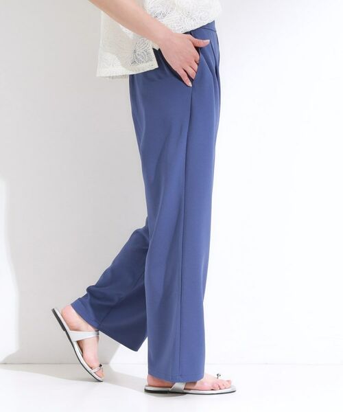 SHOO・LA・RUE / シューラルー パンツ | 【S-LL/ストレッチ】脚のラインを拾いにくい スマートワイドパンツ【CIRCRIC】 | 詳細10