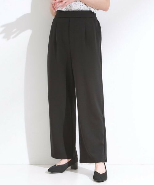 SHOO・LA・RUE / シューラルー パンツ | 【S-LL/ストレッチ】脚のラインを拾いにくい スマートワイドパンツ【CIRCRIC】 | 詳細5