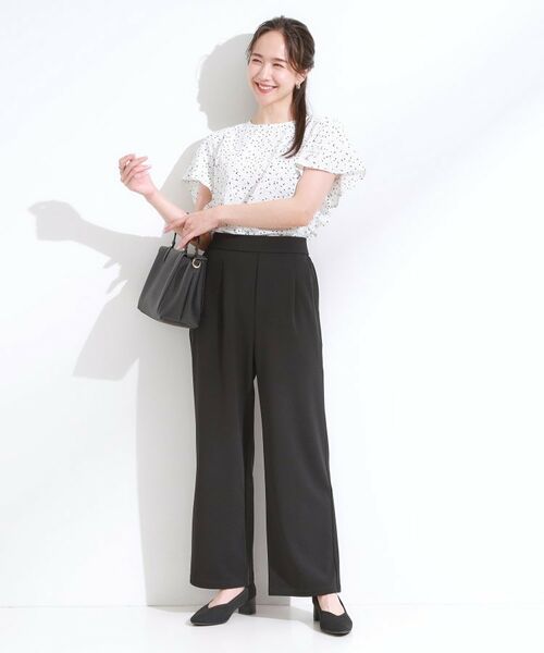 SHOO・LA・RUE / シューラルー パンツ | 【S-LL/ストレッチ】脚のラインを拾いにくい スマートワイドパンツ【CIRCRIC】 | 詳細7