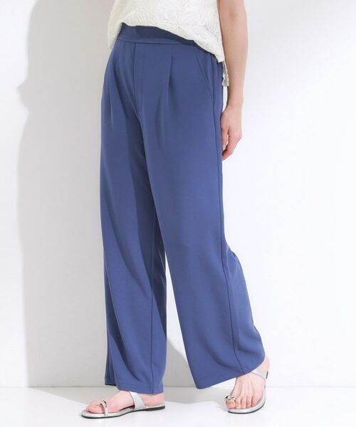 SHOO・LA・RUE / シューラルー パンツ | 【S-LL/ストレッチ】脚のラインを拾いにくい スマートワイドパンツ【CIRCRIC】 | 詳細9