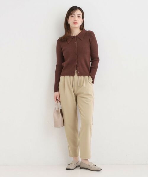 SHOO・LA・RUE / シューラルー パンツ | 【S-3L/洗濯後しわになりにくい】スマートに見える イージーテーパードパンツ【CIRCRIC】 | 詳細19