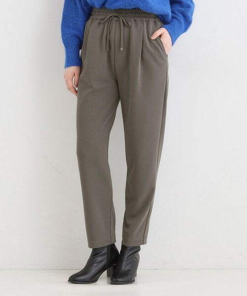 SHOO・LA・RUE / シューラルー パンツ | 【S-3L/洗濯後しわになりにくい】スマートに見える イージーテーパードパンツ【CIRCRIC】(チャコールグレー(014))