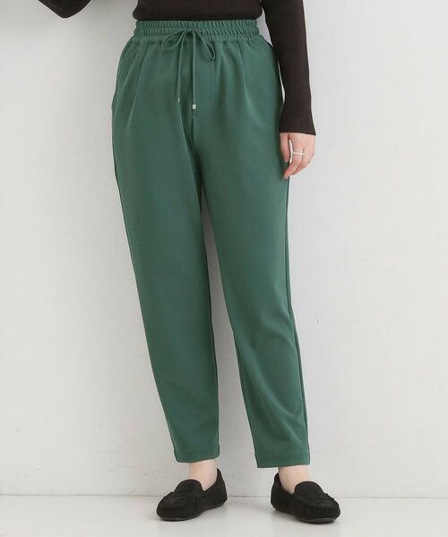 SHOO・LA・RUE / シューラルー パンツ | 【S-3L/洗濯後しわになりにくい】スマートに見える イージーテーパードパンツ【CIRCRIC】(グリーン(022))