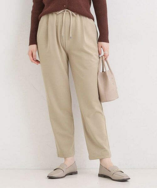 SHOO・LA・RUE / シューラルー パンツ | 【S-3L/洗濯後しわになりにくい】スマートに見える イージーテーパードパンツ【CIRCRIC】(ベージュ(052))