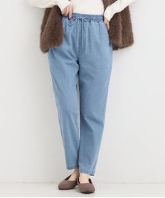 SHOO・LA・RUE / シューラルー デニムパンツ | 【SS-LL/美脚シルエット】デニムイージーテーパードパンツ