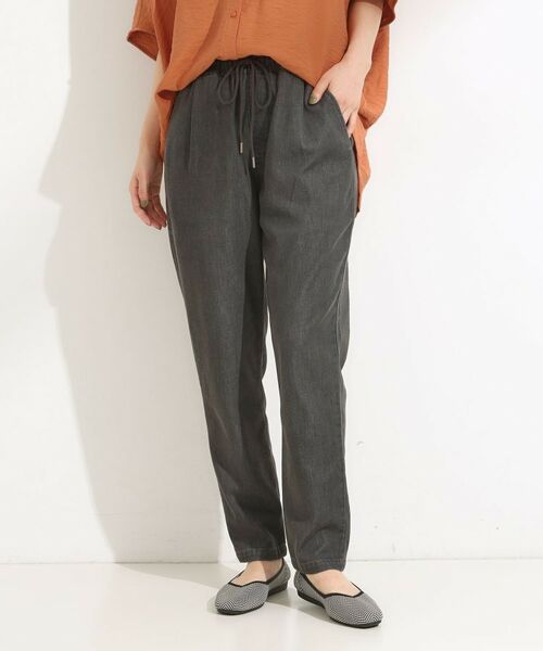 SHOO・LA・RUE / シューラルー デニムパンツ | 【SS-LL/美脚シルエット】デニムイージーテーパードパンツ | 詳細1