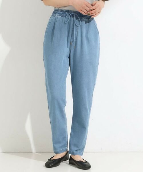SHOO・LA・RUE / シューラルー デニムパンツ | 【SS-LL/美脚シルエット】デニムイージーテーパードパンツ | 詳細11