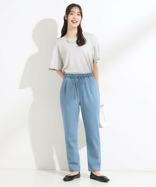 SHOO・LA・RUE / シューラルー デニムパンツ | 【SS-LL/美脚シルエット】デニムイージーテーパードパンツ | 詳細13