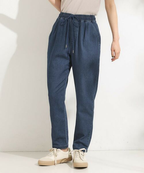 SHOO・LA・RUE / シューラルー デニムパンツ | 【SS-LL/美脚シルエット】デニムイージーテーパードパンツ | 詳細16