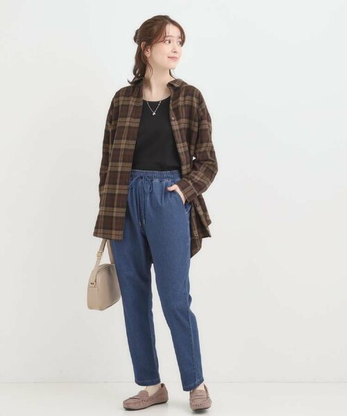 SHOO・LA・RUE / シューラルー デニムパンツ | 【SS-LL/美脚シルエット】デニムイージーテーパードパンツ | 詳細19