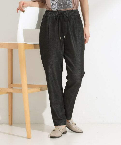 SHOO・LA・RUE / シューラルー デニムパンツ | 【SS-LL/美脚シルエット】デニムイージーテーパードパンツ | 詳細6