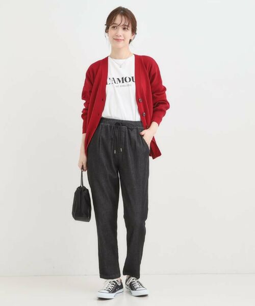 SHOO・LA・RUE / シューラルー デニムパンツ | 【SS-LL/美脚シルエット】デニムイージーテーパードパンツ | 詳細9