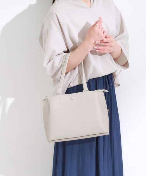 SHOO・LA・RUE / シューラルー トートバッグ | 【軽量/2WAY】ふわっと軽い ミドルサイズ トートバッグ | 詳細1