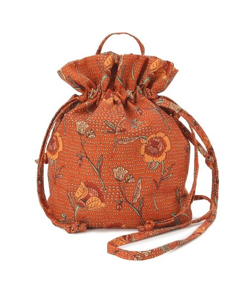 SHOO・LA・RUE / シューラルー ショルダーバッグ | ころんとしたフォルムが魅力 ラタプリント 巾着ショルダーバッグ | 詳細10