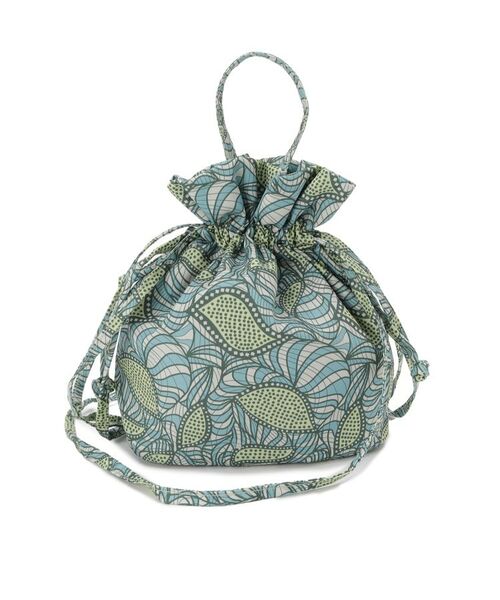 SHOO・LA・RUE / シューラルー ショルダーバッグ | ころんとしたフォルムが魅力 ラタプリント 巾着ショルダーバッグ | 詳細14