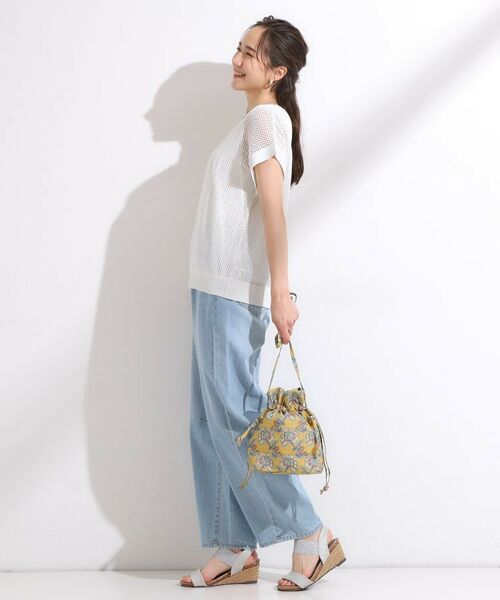 SHOO・LA・RUE / シューラルー ショルダーバッグ | ころんとしたフォルムが魅力 ラタプリント 巾着ショルダーバッグ | 詳細2