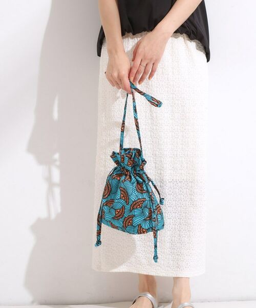 SHOO・LA・RUE / シューラルー ショルダーバッグ | ころんとしたフォルムが魅力 ラタプリント 巾着ショルダーバッグ | 詳細5