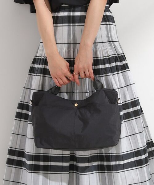SHOO・LA・RUE / シューラルー トートバッグ | 【撥水】2WAY口元くったりトートバッグ(ブラック(019))