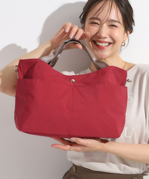 SHOO・LA・RUE / シューラルー トートバッグ | 【撥水】2WAY口元くったりトートバッグ(レッド(063))