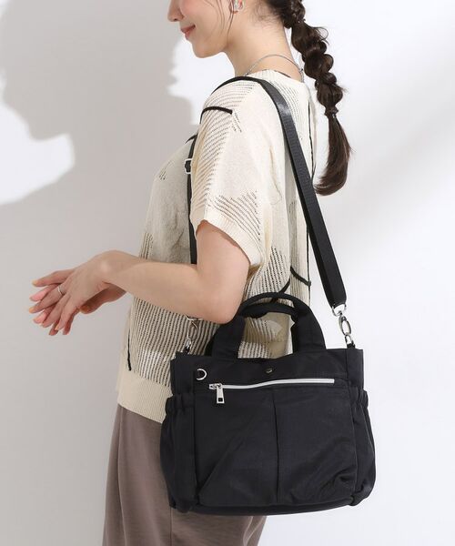 BXB ブラックバッグ フロントポケット付き PRADA プラダ トライアングルロゴ ナイロン ミニボストン