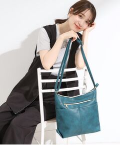 SHOO・LA・RUE / シューラルー ショルダーバッグ | 【デイリー使いに】フロント2ポケット ショルダーバッグ