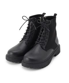 SHOO・LA・RUE / シューラルー ブーツ（ショート丈） | ニットレースアップブーツ