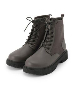 SHOO・LA・RUE / シューラルー ブーツ（ショート丈） | ニットレースアップブーツ