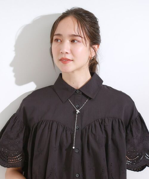 SHOO・LA・RUE / シューラルー ネックレス・ペンダント・チョーカー | 【2WAY】楕円チェーンパヴェメタルネックレス | 詳細4