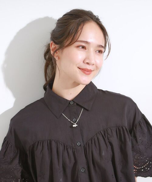 SHOO・LA・RUE / シューラルー ネックレス・ペンダント・チョーカー | 【2WAY】楕円チェーンパヴェメタルネックレス | 詳細7