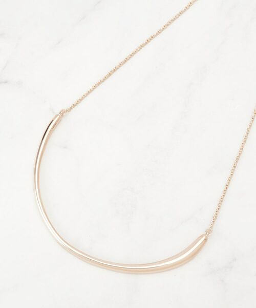 SHOO・LA・RUE / シューラルー ネックレス・ペンダント・チョーカー | 【2WAY】メタルカーブネックレス | 詳細1