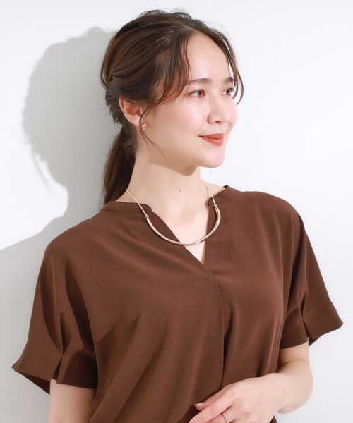 SHOO・LA・RUE / シューラルー ネックレス・ペンダント・チョーカー | 【2WAY】メタルカーブネックレス | 詳細5