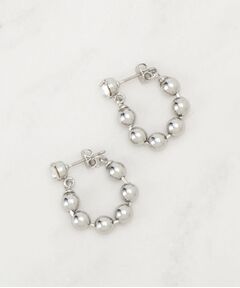 SHOO・LA・RUE / シューラルー ピアス・イヤリング | 【チタンポスト】ボールチェーンピアス