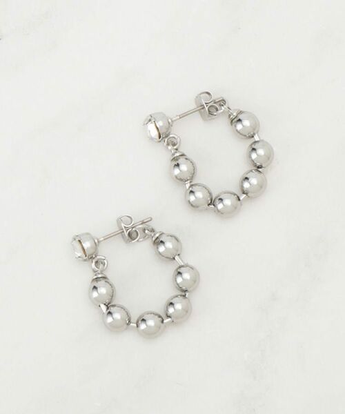 SHOO・LA・RUE / シューラルー ピアス・イヤリング | 【チタンポスト】ボールチェーンピアス | 詳細1