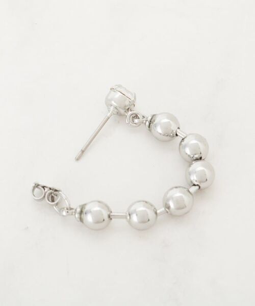 SHOO・LA・RUE / シューラルー ピアス・イヤリング | 【チタンポスト】ボールチェーンピアス | 詳細4