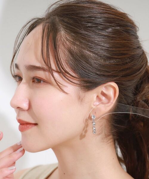 SHOO・LA・RUE / シューラルー ピアス・イヤリング | 【チタンポスト】ボールチェーンピアス | 詳細6