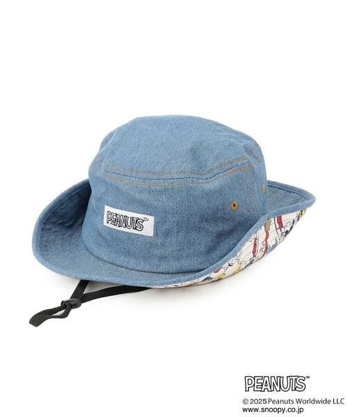 SHOO・LA・RUE/シューラルー 【PEANUTS】デニムHAT ブルー(691) 99 SHOO・LA・RUE/シューラルー 【PEANUTS】デニムHAT ブルー(691) 99