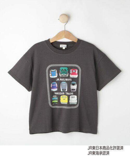 SHOO・LA・RUE / シューラルー Tシャツ | 【JR】図鑑Tシャツ(チャコールグレー(014))
