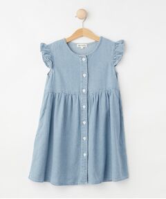 SHOO・LA・RUE / シューラルー ロング・マキシ丈ワンピース | 【100-150cm/ひんやり】ハートボタンデニムワンピース